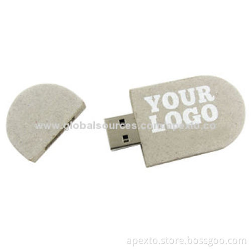 Recycle Paper USB Stick, 16GB Storage Capacity, Supports Password Protection and Bootable Function